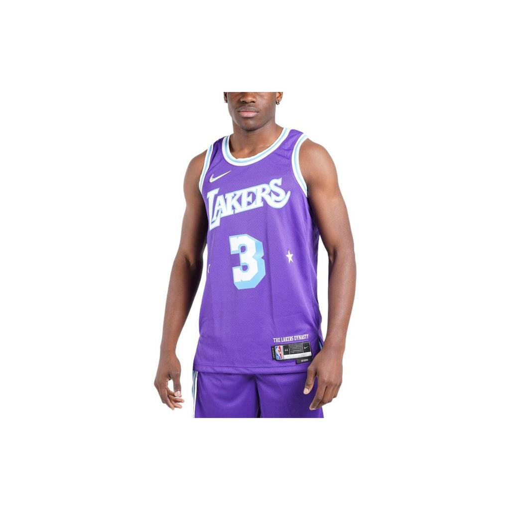 Nike Los Angeles Lakers Anthony Davis Maglia City Edition Viola Uomo Streetwear DB4032-505