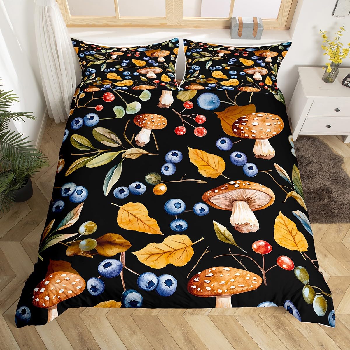 

Comforter Blueberries S Queen King Lightweight S Bedroom Decor Farmhouse Summer Fruits No Quilt Comforter (quilt)-EU Single(135*200cm)3pcs