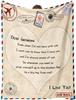 Perfect Gifts to Dad Blankets for Father's day Mother's Day Anniversary Birthday for Mom Son Daughter Grandpa Grandma Aunt Throw