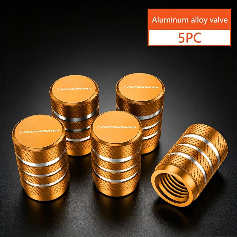 5Pcs Aluminum Car Wheel Tire Valve Caps Tyre Rim Stem Covers Airdust Waterproof For BMW M X1 X3 X5 X6 X7 G20 F20 F39 F48 E46 E90 GX6