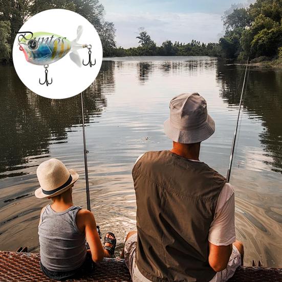 

6G/5CM 11G/6CM Круглая головка рыболовной приманки с крючком Реалистичная поверхностная приманка Плавающая бионическая искусственная приманка Аксессуары для пресноводной и соленой рыбалки 60mm