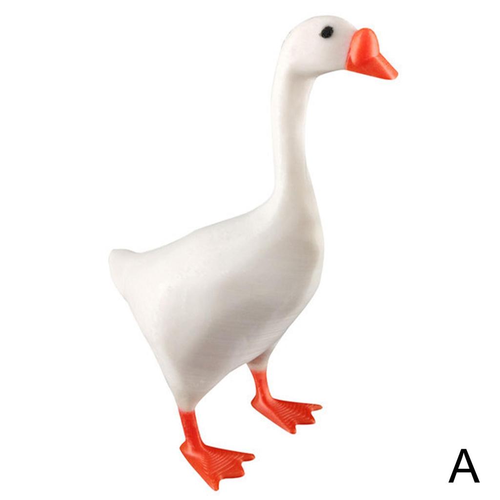 Cute Magnetic Goose Figurine Magnetic Keys Holder Magnetic Magnet Goose Keychain Keys Knives Storage Home Desktop Decoration