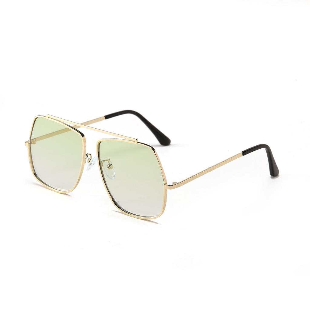 Ochelari S3067 Rame Metalice Poligonale Monobloc Ochelari de Soare cu Culoare în Schimbare Graduală Femei, Ochelari de Soare Femei