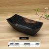 Japanese Retro Melamine Boat-shaped Bowl