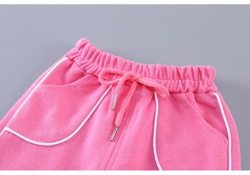 Girls' Korean Style Spring/Autumn Zipper Sweatshirt & Pants Two-Piece Set