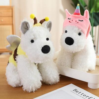 Cute Cute Pet West Highland Scribbled Dog Turned Into A Little Bee Dinosaur Plush Toy Children'S Sleeping Pillow Rabbit Doll
