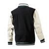 Baseball Coat Jacket Men's  And Winter New Casual Color Inserted Wool Coat