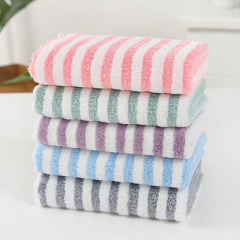 Warp-knitted Fine-striped Absorbent Kitchen Hand Towel