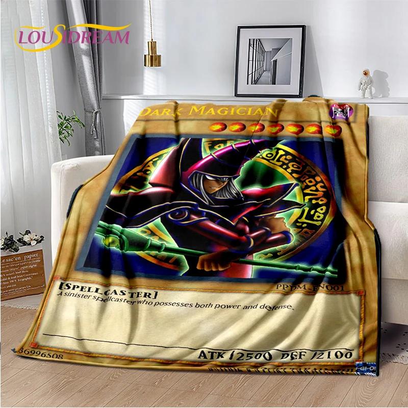 29 Style Yu-Gi-Oh Blue Eyes Dragon Monster Gold Card Cartoon Game Soft Blanket,Soft Throw Blanket for Home Bedroom Bed Sofa Gift