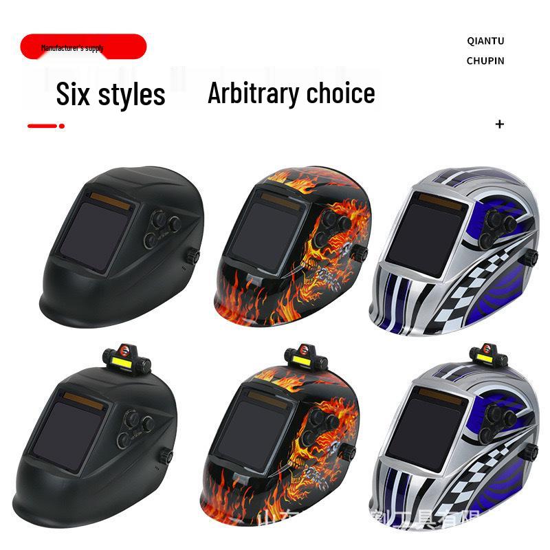 True Color Auto-Darkening Welding Helmet with Large Screen for Argon Arc Safety