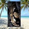 Animation Beach Towels Thickened Microfiber Quick-Drying Bath Towels Outdoor Travel Towels Can Be