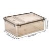 19cmx12.5cmx7.5cm Terrarium For Reptiles Spider Transparent Plastic Feeding Box Insect Food Feeding Container Terrarium Bowls