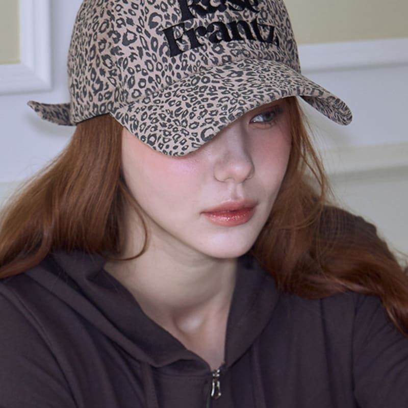 

Rosefrantz Rose Leopard Ball Cap [Brown] Brown_FREE