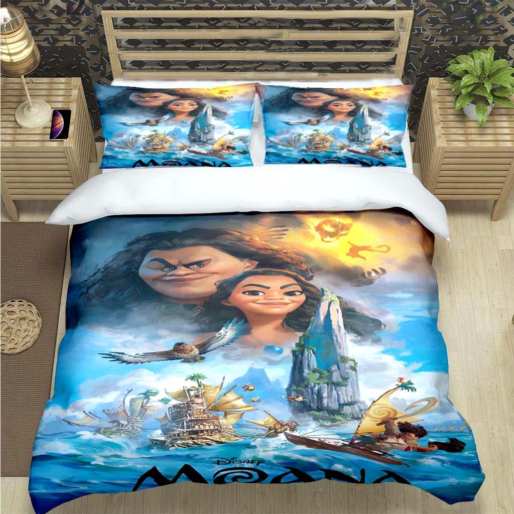 Fashion Print Moana Bedding Sets Bed Supplies Set Duvet Cover Bed Comforter Set Bedding Set child Birthday Gift