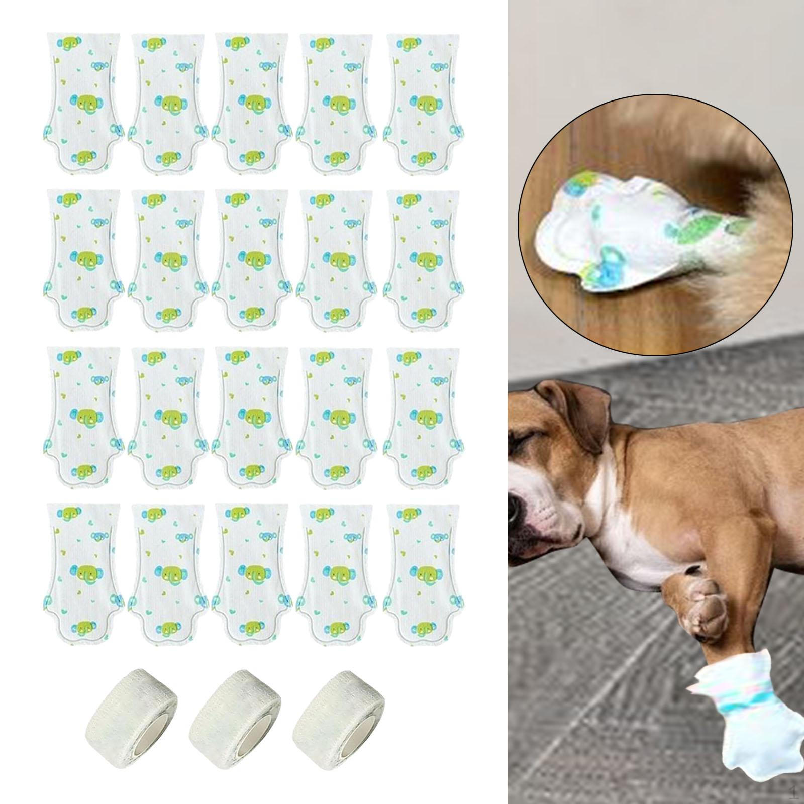 

20 Boots, Dog Shoes, Paw Protectors, Waterproof, Replacement Shoe Covers for Pets, Puppies, Outdoor Green S