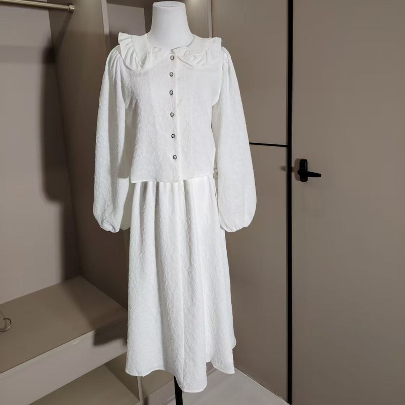 

Комплекты Домашний Специальный Шкаф Шифоновый Топ плюс Юбка White S