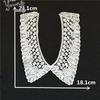Fashion style White Lace Fabric Neckline Embroidery Applique Lace Collar DIY Trim Sewing Clothing Accessories Craft Supplies