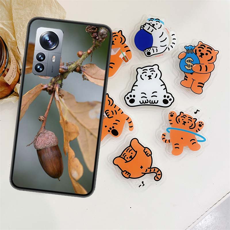 Autumn Yellow Leaf Acorns and Oak Leaves Phone Case For Xiaomi Poco X7 X6 M8 M7 M6 M4 M3 X4 Pro F7 Ultra M5S Mi 14 14T 15 15T 12