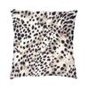 Federa Cuscino in Pelliccia Sintetica Animale 40X40 Decorazione Casa Stampa Leopardo delle Nevi Federa Cuscino da Lancio per Divano Due Lati