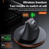 RGB luminous mouse ergonomic design vertical vertical Bluetooth BT + 2.4G dual-mode Bluetooth wireless mouse