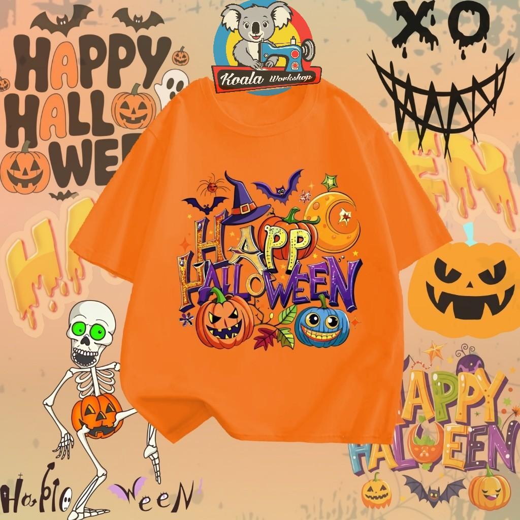 Happy Halloween T-shirt 3D Printed Pumpkin Pattern Ghost Shirt Made of Polyester Fabric for Boys, Girls, and Adults T-shirt Tops