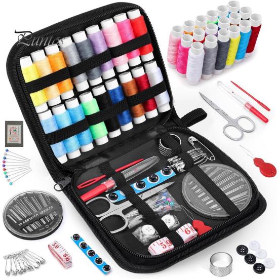 Step-by-step Embroidery Patterns Stitch Book Kit with Tools Beginner Starter Portable Hand for Adults DIY Craft Lovers Sew Anywhere Set