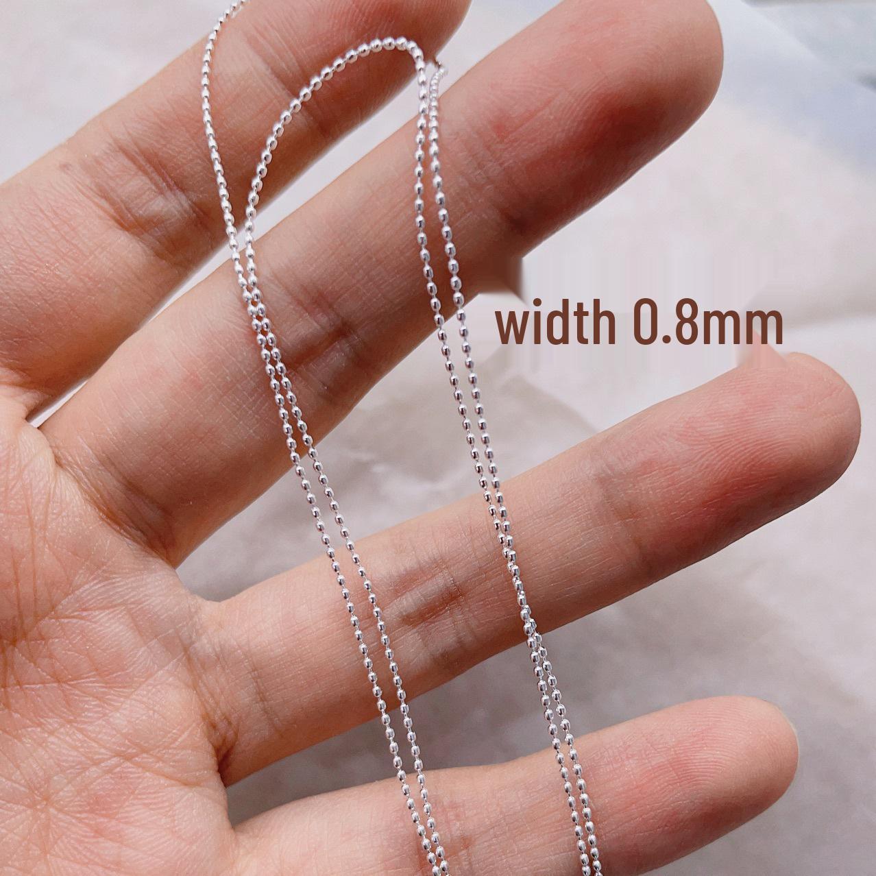 

Цепочка для нейл-арта из японского металла с бусинами, 0,8 мм, золото и серебро, режучее украшение из стальных шариков