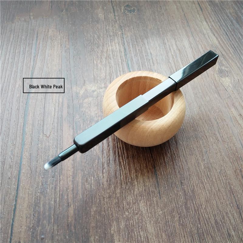 Retractable Lip Brush with Lid - Concealer and Lipstick Makeup Tool Compact