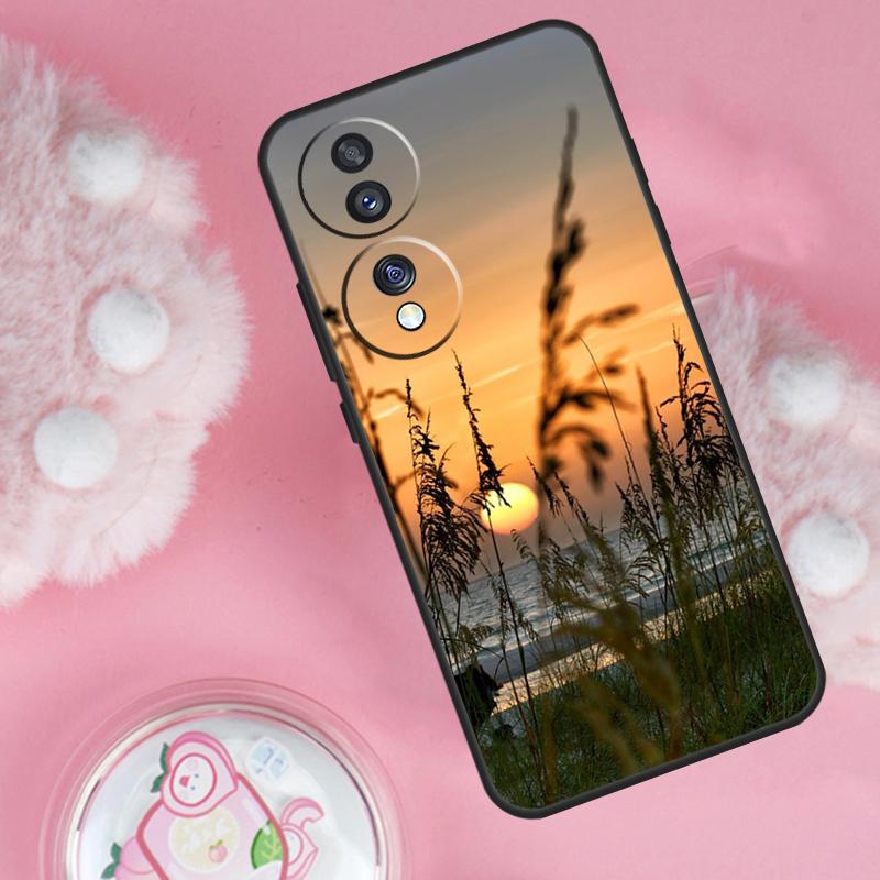 

Летний закат на пляже на море Чехол для Honor 200 Pro 50 70 90 Lite X9b X9a X8b X8a X8 X9 X9c Honor Magic 7 6 5 Lite Обложка Honor X9b