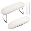 Nail Arm Rest Cushion Comfortable Foldable Stand PU Leather Portable Non Slip