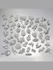 Mix30pcs золотые серебряные ногти подвески 3D сплав бабочка крест лук DIY для женщин и девочек