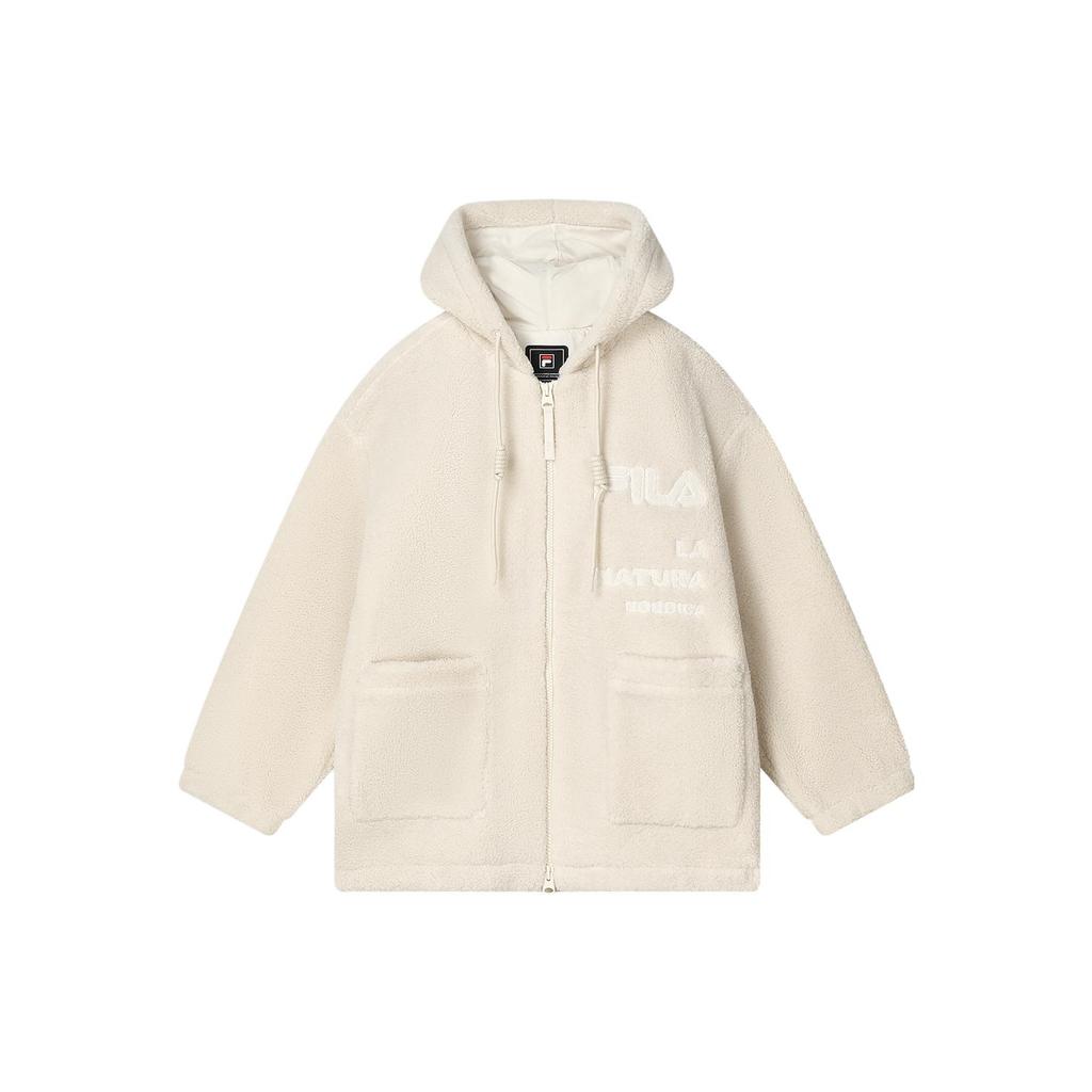 New FILA Velvet Jackets Women's Calamus White F11W349501FIV