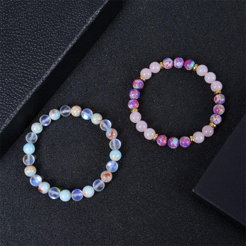 Natural Shoushan Stone Bracelet, Handmade, Shimmering, Frosted Stone, Beaded Bracelet, Health Bracelet