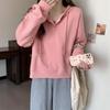 Women's Fashion Casual Spring Autumn Solid Color Print Long Sleeve Hooded Blouses & Shirts