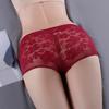 6 Stück Spitze Sexy Blumenunterwäsche Damen Transparente Höschen Low-Rise Stickerei Briefs Boxer