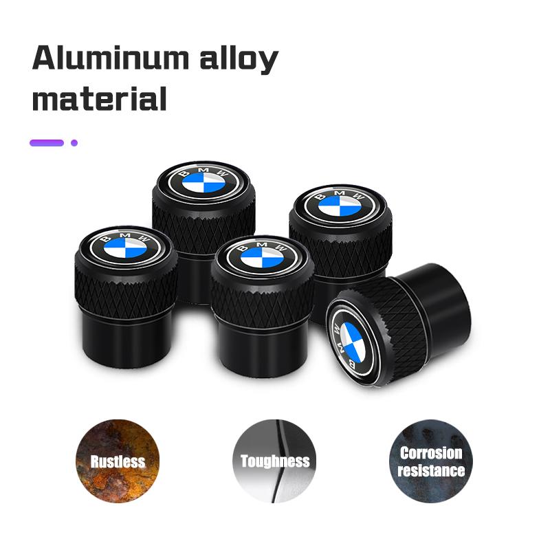 4Pcs Wheel Tire Valve Caps Car Tyre Stem Cover Accessories For BMW X1 X2 X3 X5 X4 X6 X7 1 3 5 7 Series F40 E90 G20 G30 i7 i8 FF35