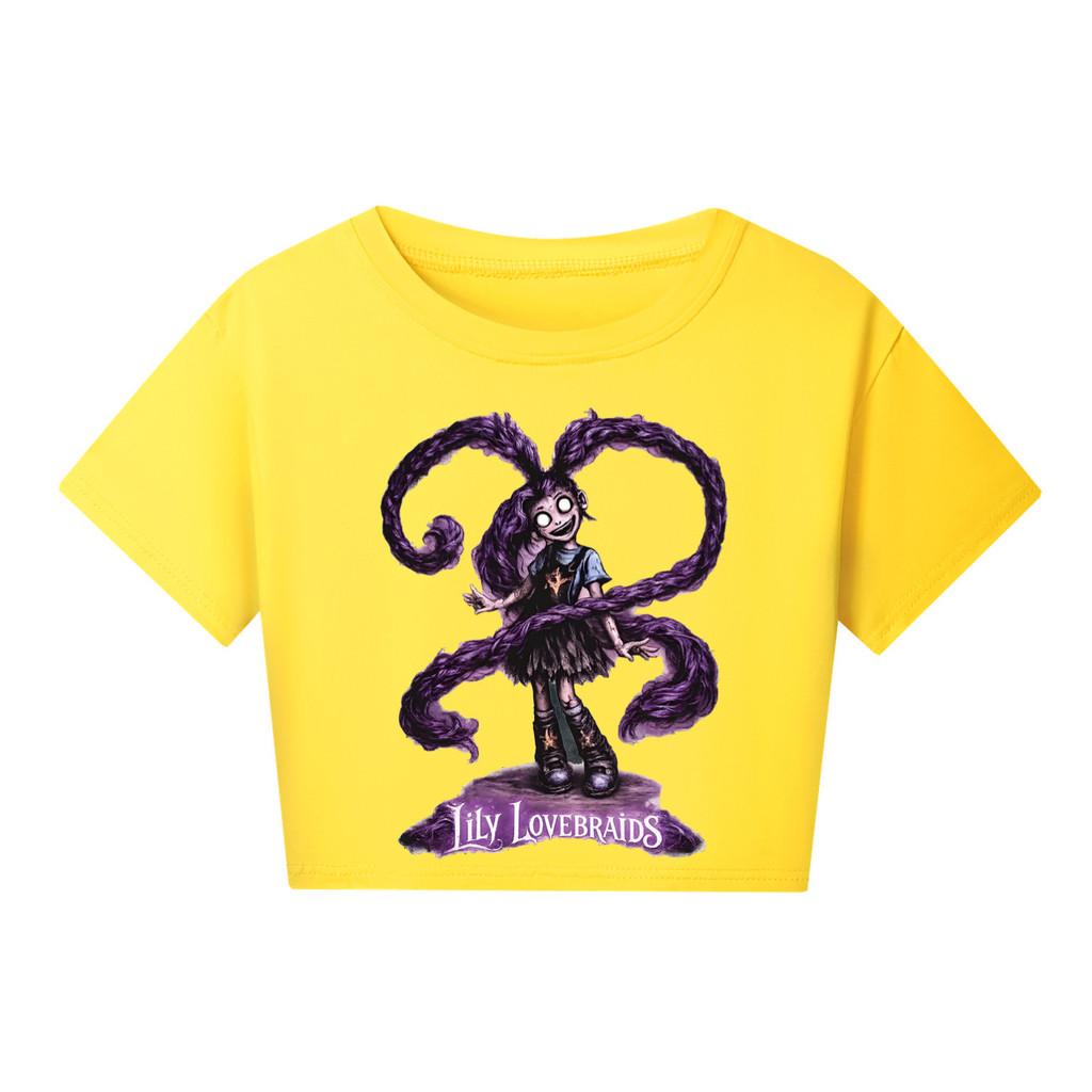 5582 Kinder Mädchen Lily Lovebraids Spiel Print Kurzarm-T-Shirt