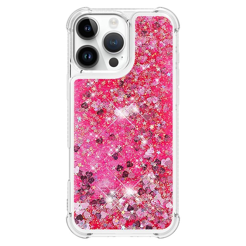 I Phone 16 Pro Max Case On For Funda iPhone 16 Pro MAX Cover Glitter Dynamic Liquid Case For Apple16 Plus 16ProMax Cases Etui