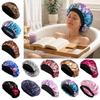 Touca de Cetim Elástica Larga para Dormir Cobertura para Queda de Cabelo Touca de Banho para Cabelo Novas Toucas de Chuveiro Ferramenta de Maquiagem