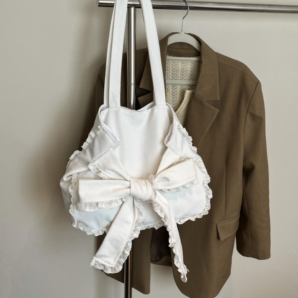 Versatile Bows Armpit Bag Stylish Women's Handbags Trendy Bow Tote Bag  Underarm Bag