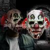Halloween Red-Haired Clown Mask Masquerade Horror Headgear Creepy Devil Bleeding Latex Prop