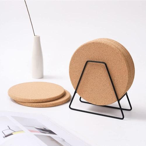 UNS Cork Trivets, W15 x D15 x H1cm, Round, Set of 2 (M)