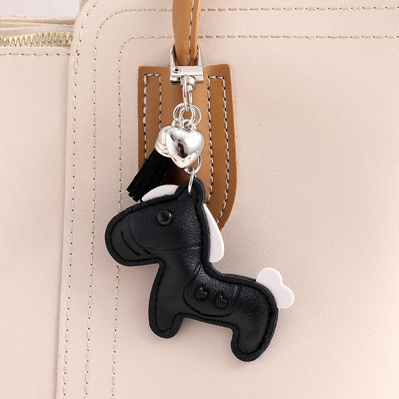 Yogodlns Faux Leather Horse Mini Backpack Hanging Handbag Pendant Bag Pendant Bags Accessories