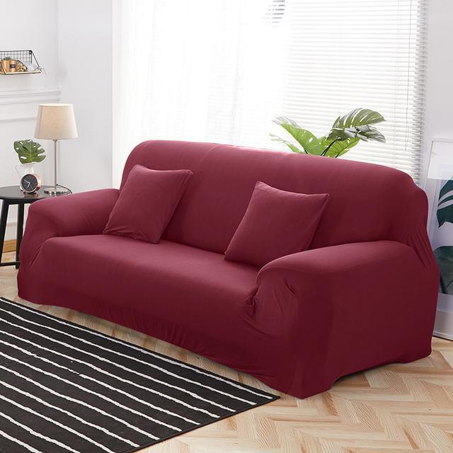 High Grade Waterproof Stretch Sofa Cover For Living Room Sectional Couch Slipcover Elastic Furniture Protector