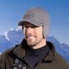 Knitted Baseball Cap For Men Warmth Windproof Winter With Ear Protection For Casual Outdoor Use