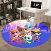 Superhero Cats,Colorful Cat Squad Chair mat Round Rug Office carpet, Machine Washable, Non slip, Suitable for Living Rooms, Bedrooms