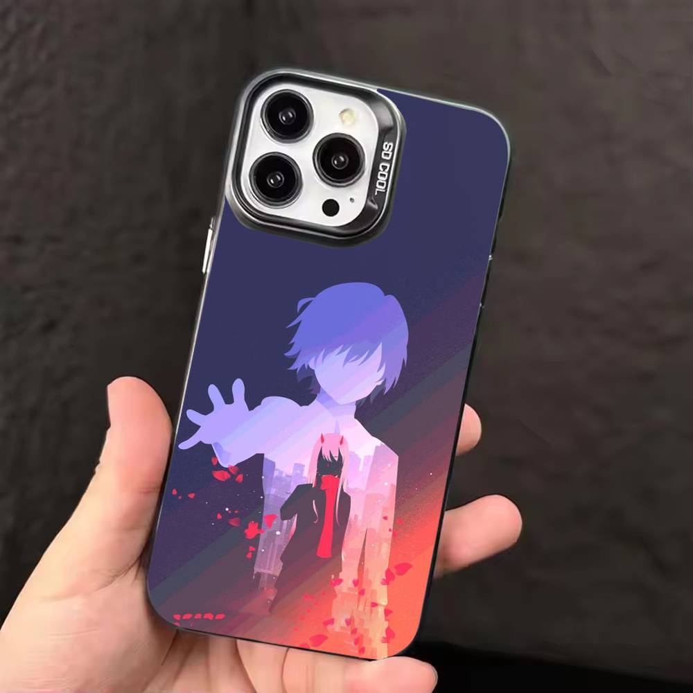 

D-Darling in the FranXX Phone Case For iPhone 17,16,15,14,13,12,11,Pro Max,Plus Candy Silver Cover iPhone17promax