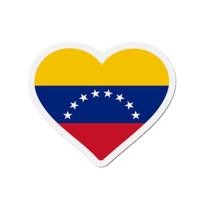 Aimant Coeur Drapeau Venezuela - Multicolore - 7 cm - 50 pièces - Résine synthétique - Mixte