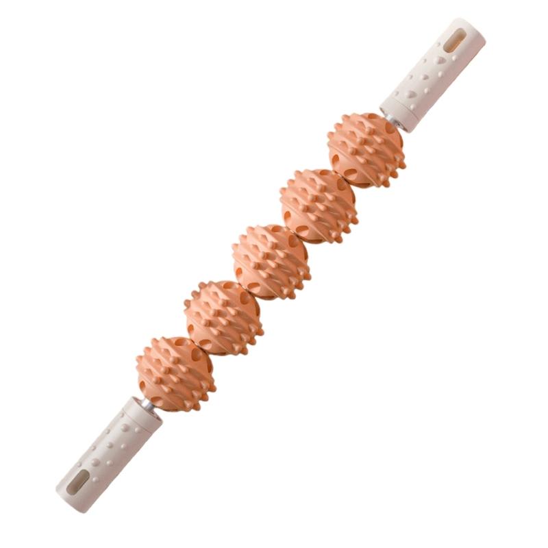 Handheld Deep Pressure Massage Tool With 5 Wheels For Sports Recovery Full Body Muscle Relaxation In Multiple Color