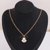 Cartoon Mickey Mouse Mickey Donald Duck Drip Oil Alloy Necklace Children's Fun Fashion Animation Student Sweater Chain Jewelry